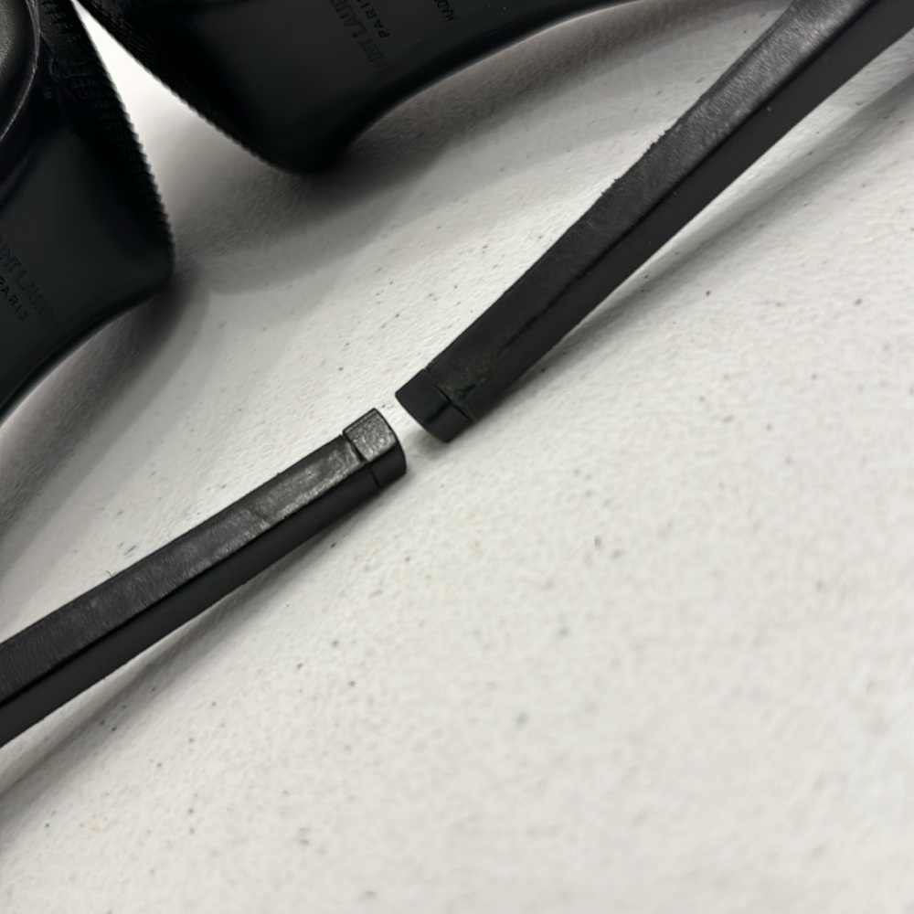 Saint Laurent Paris Janis Python Cap Pointy Pump … - image 7